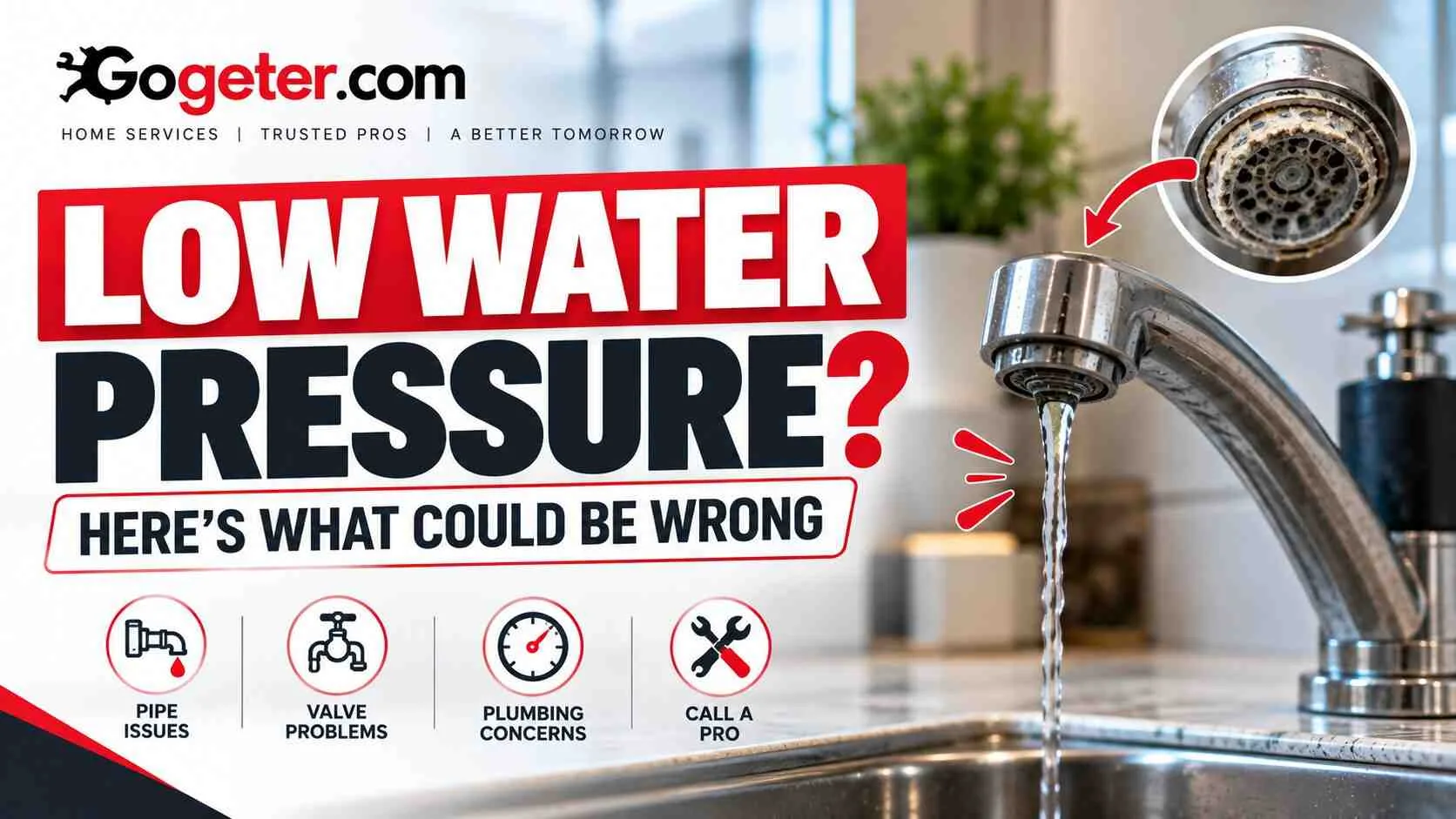 Why Is My Water Pressure Low? Causes & When to Call a Pro