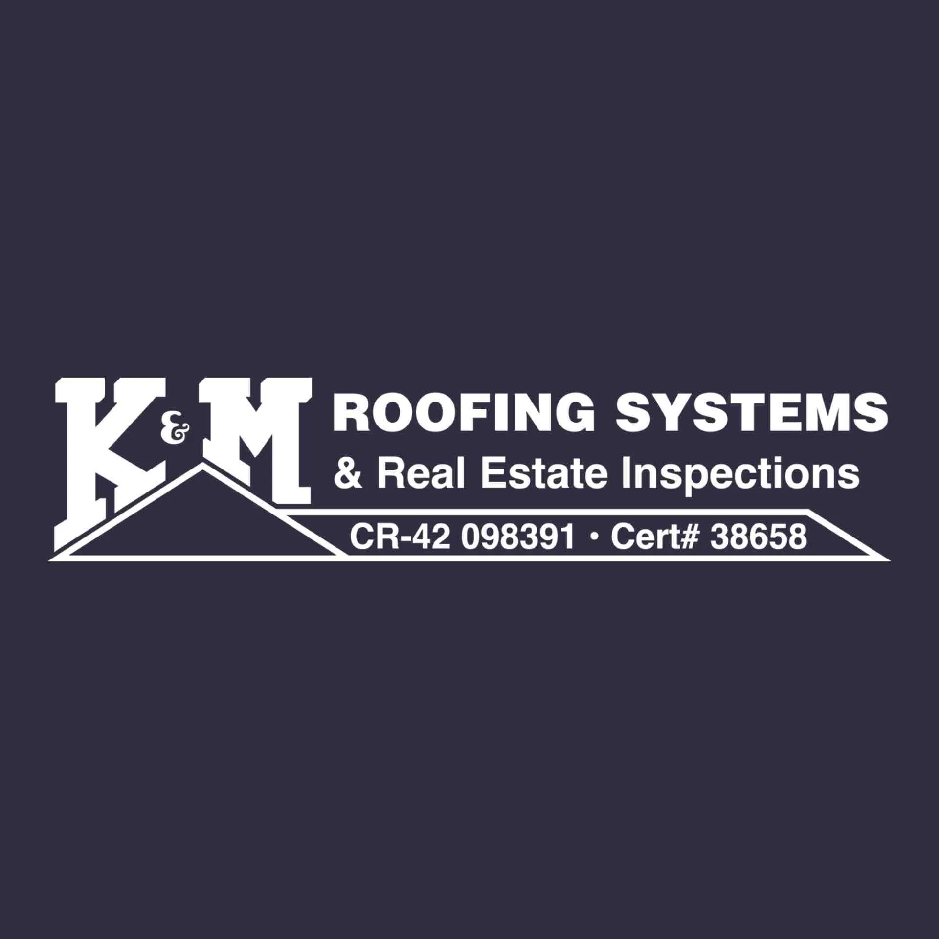 K & M Roofing logo