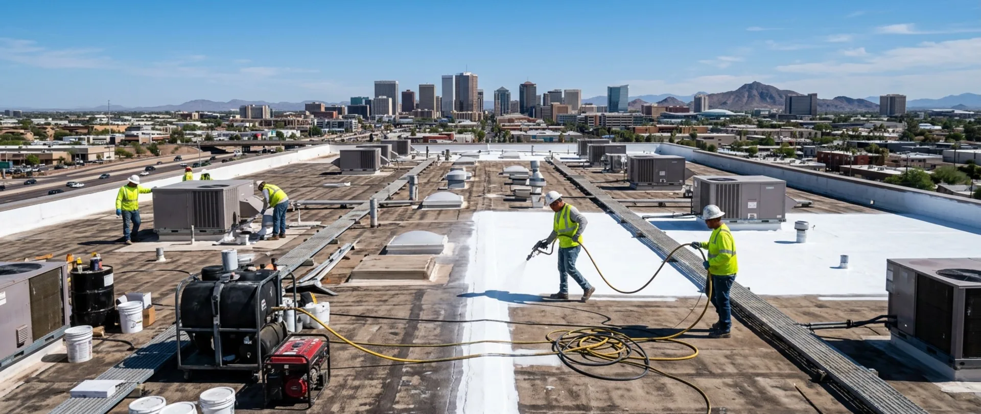 Commercial Roof Restoration and Coating in Phoenix