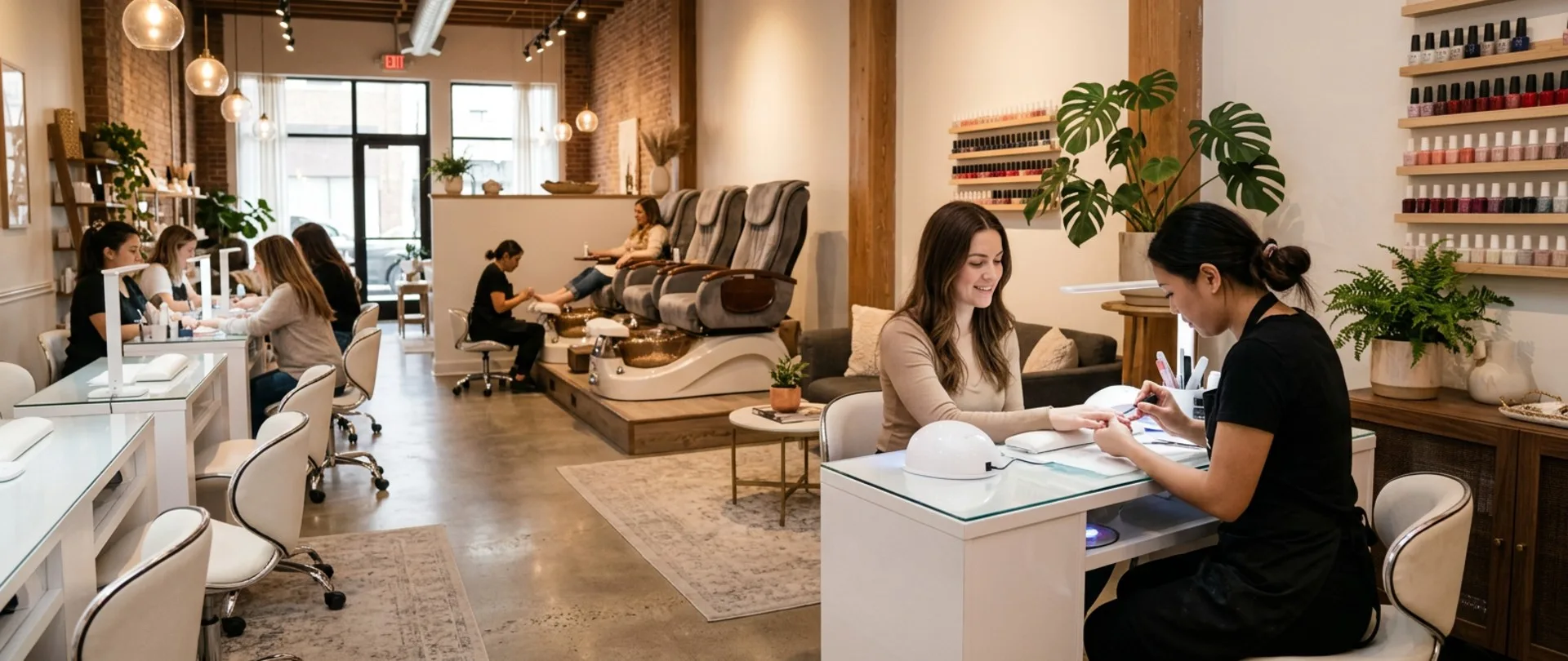 Organic and Hot Stone Pedicures with Gel-X Sets in Scottsdale